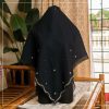 Bawal NADEERA In BLACK | Anti-Slip Cotton Voile | Bidang 45