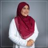 Bawal NADEERA In BLACK | Anti-Slip Cotton Voile | Bidang 45 - Image 4
