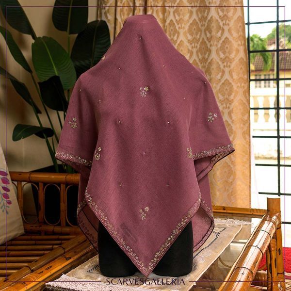 Bawal MAGNOLIA | Anti-Slip Cotton Voile | Bidang 50 & 55
